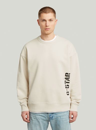 Sprayed 89 Graphic Loose Sweater